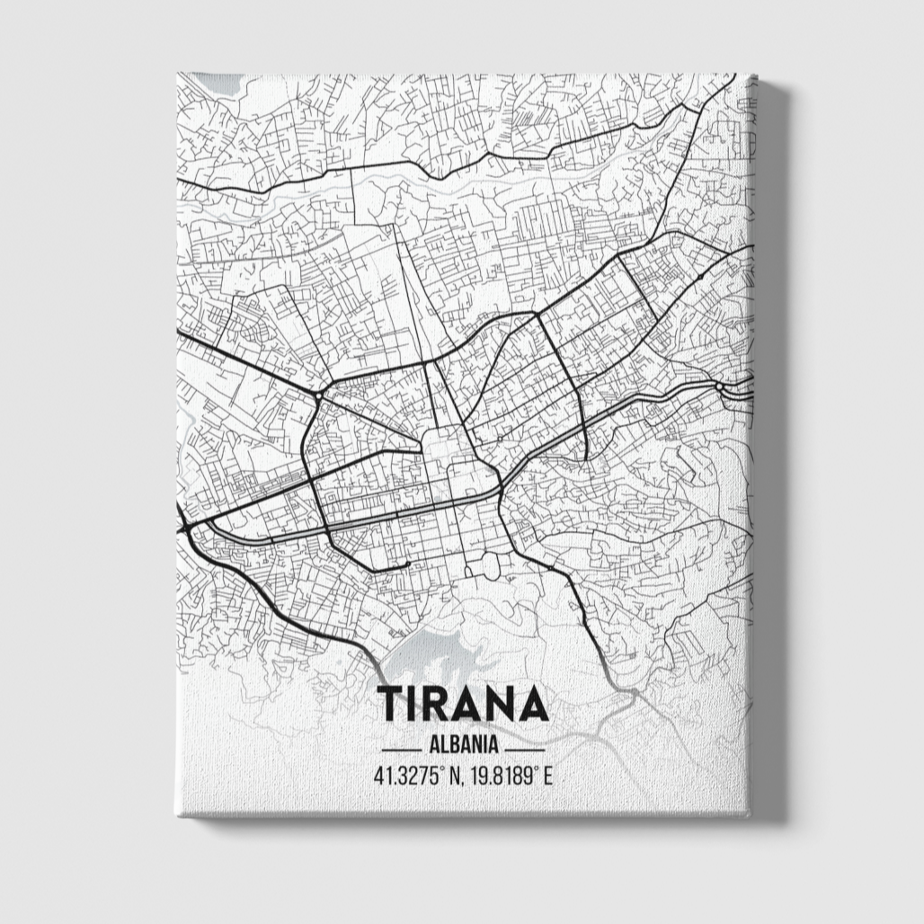TIRANA STADTKARTE